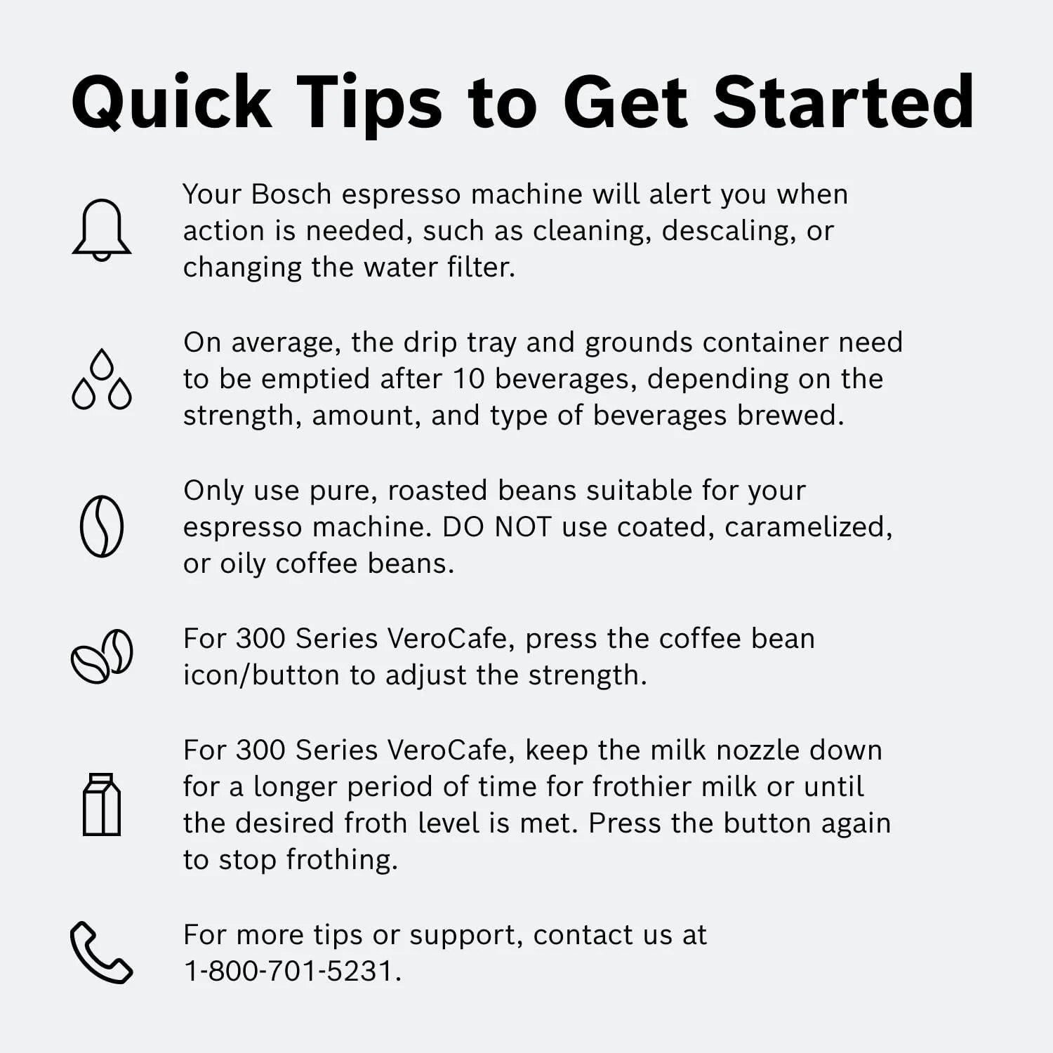 Bosch Fully Automatic Coffee and Espresso Machine - One-Touch Drinks, Barista Style, Double Cup Super Coffee Maker - Large Bean Capacity - Easy Clean, Maintenance - Black - TIU20307